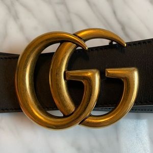 Gucci Marmont double G belt size 80